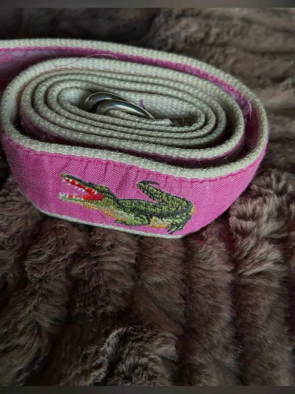 Women’s Embroidered Lacoste Belt